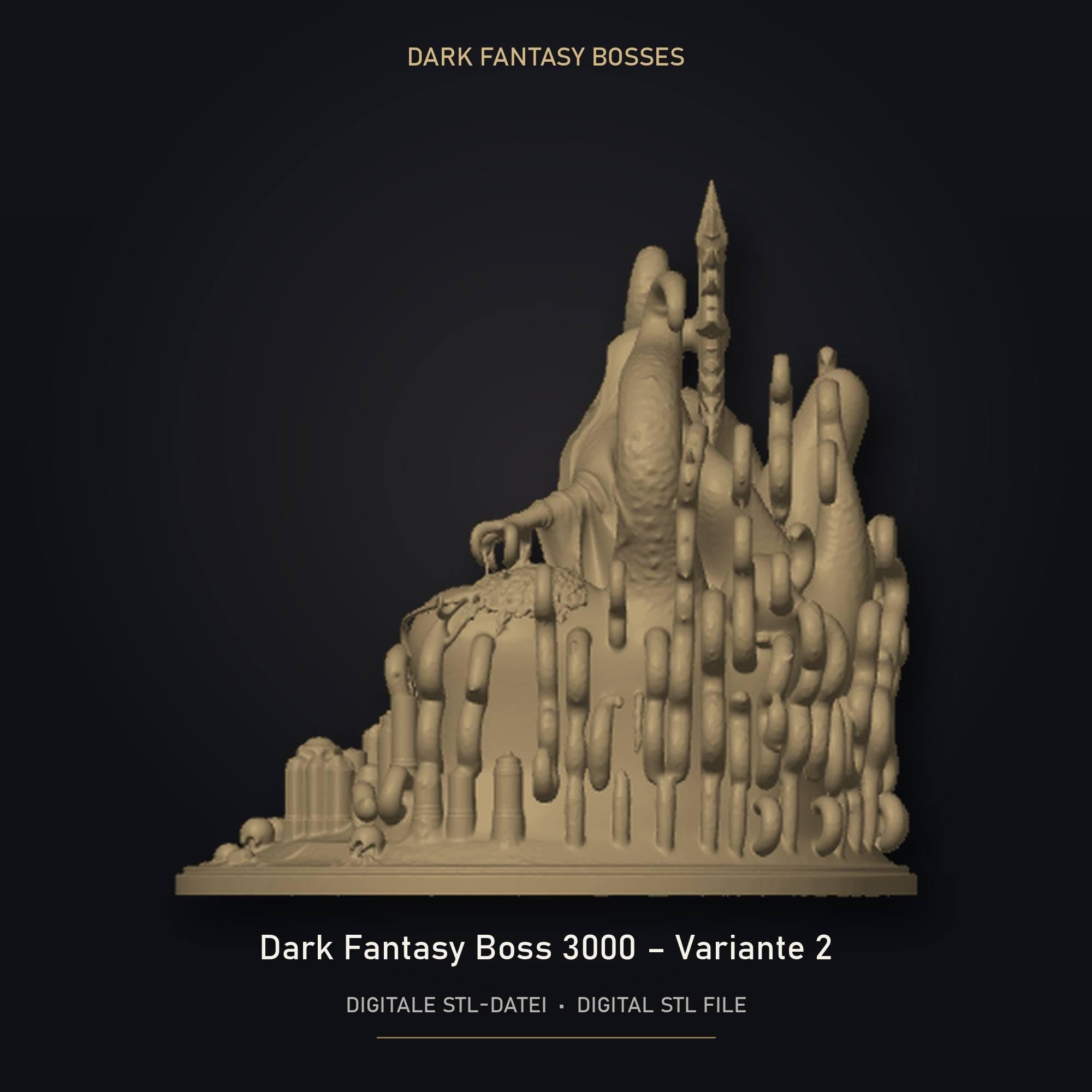 Dark Fantasy Boss 3000 - Variante 2 STL Datei | Gewerbelizenz für 3D Druck