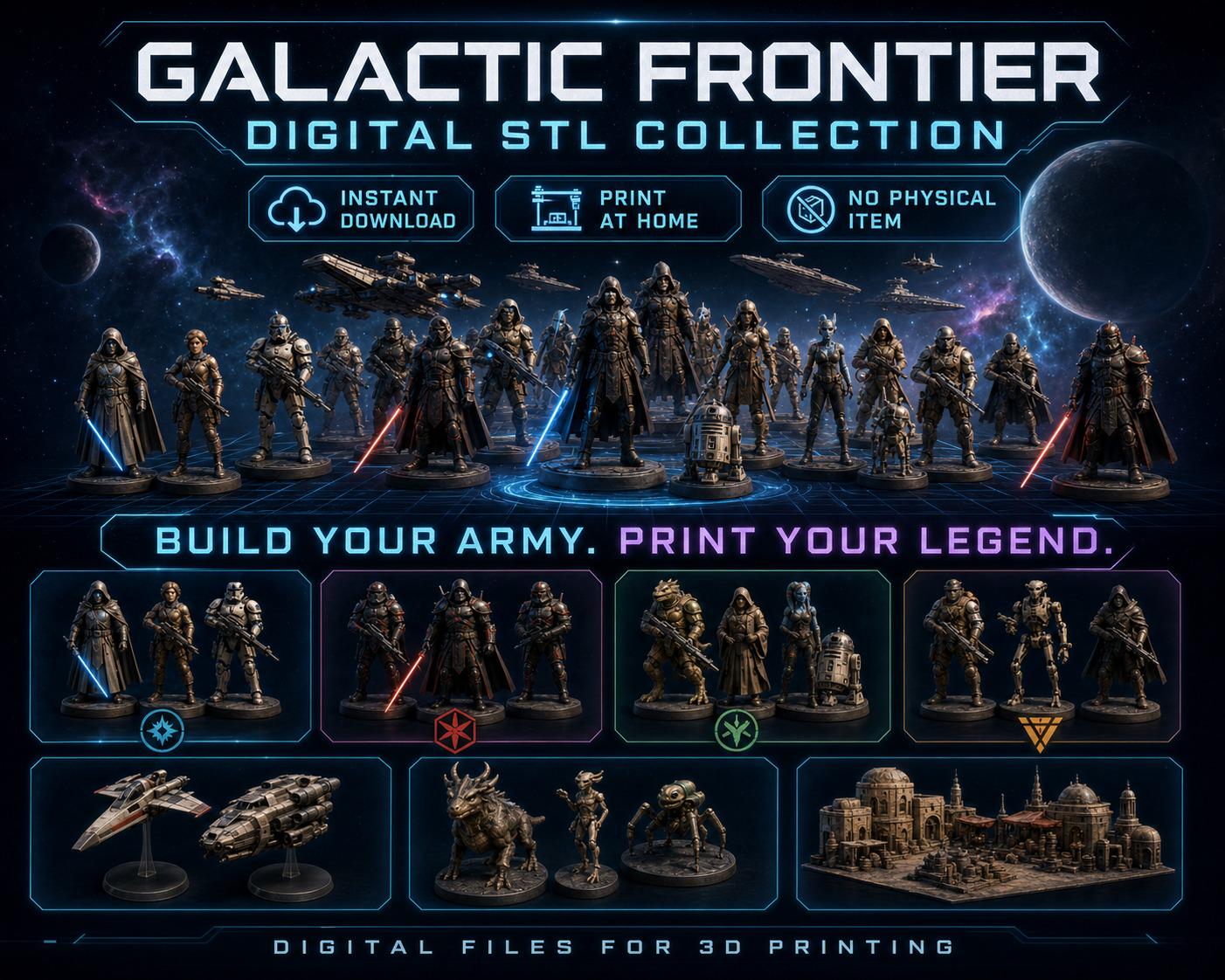 Galactic Frontier - Digital STL Collection fuer 3D-Druck