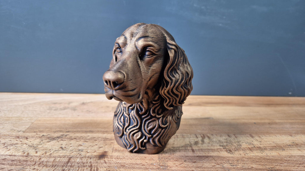 Gordon Setter – detailreiche Hundebüste mit langen Wellenohren | 19 Farben & 3 Größen | Made in Germany