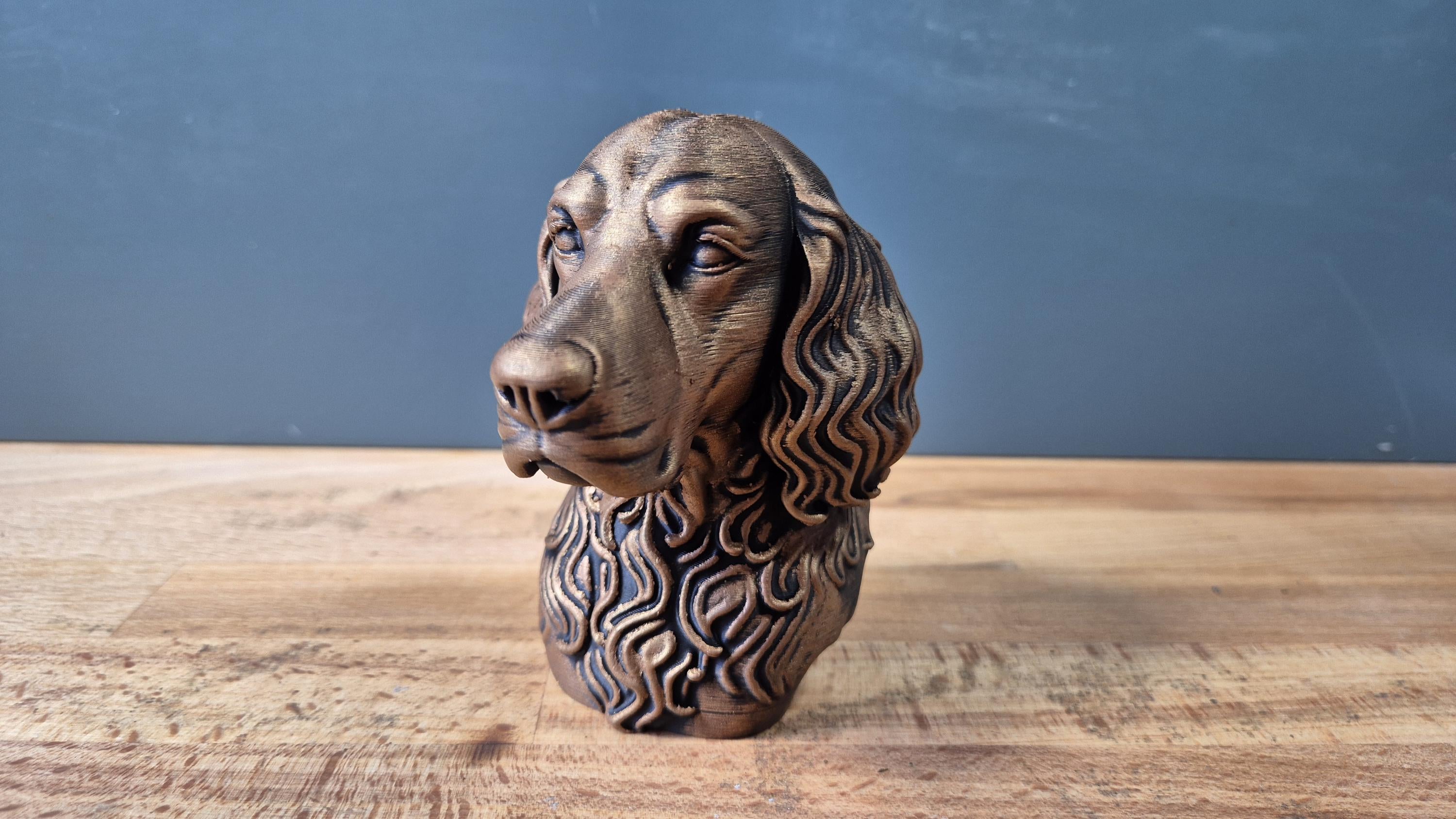 Gordon Setter – detailreiche Hundebüste mit langen Wellenohren | 19 Farben & 3 Größen | Made in Germany