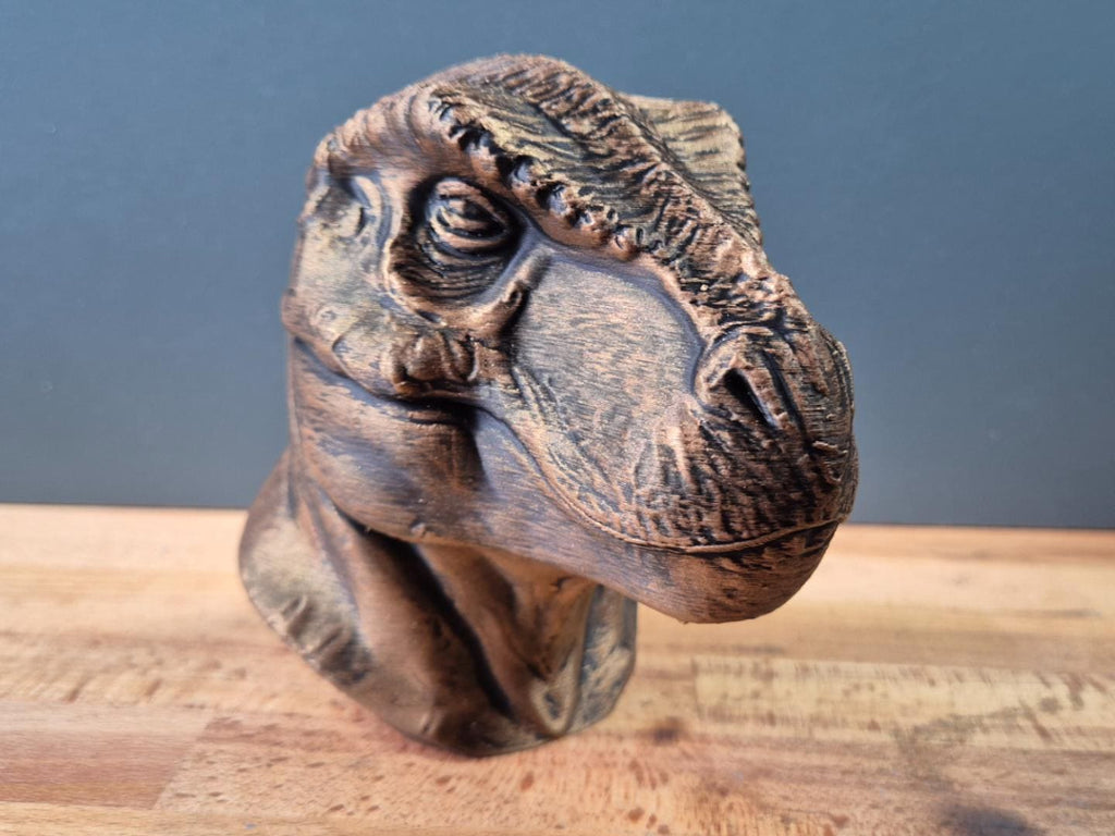 Tyrannosaurus Rex – detailreiche T-Rex-Dinosaurierbüste | 19 Farben & 3 Größen | Made in Germany
