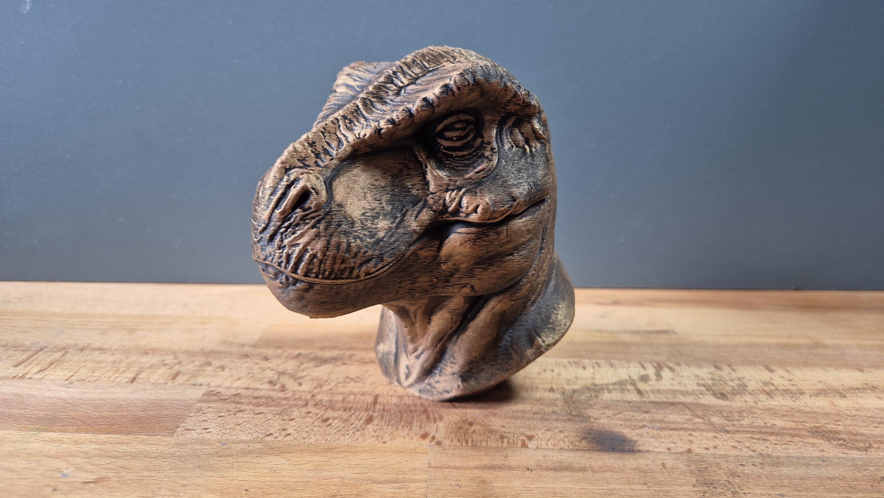 Tyrannosaurus Rex – detailreiche T-Rex-Dinosaurierbüste | 19 Farben & 3 Größen | Made in Germany