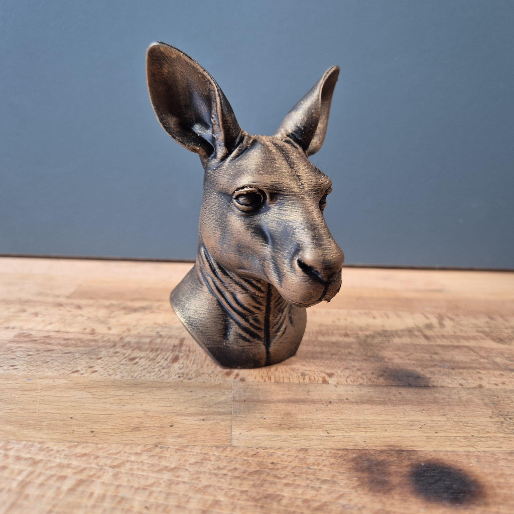 Wallaby – detailreiche Tierbüste mit langen Ohren | 19 Farben & 3 Größen | Made in Germany