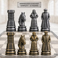Schachfigurenset – nach Art von Peaky Blinders erstellt – komplettes 32-teiliges, 3D-gedrucktes PLA-Schachset | Made in Germany FehnFactory