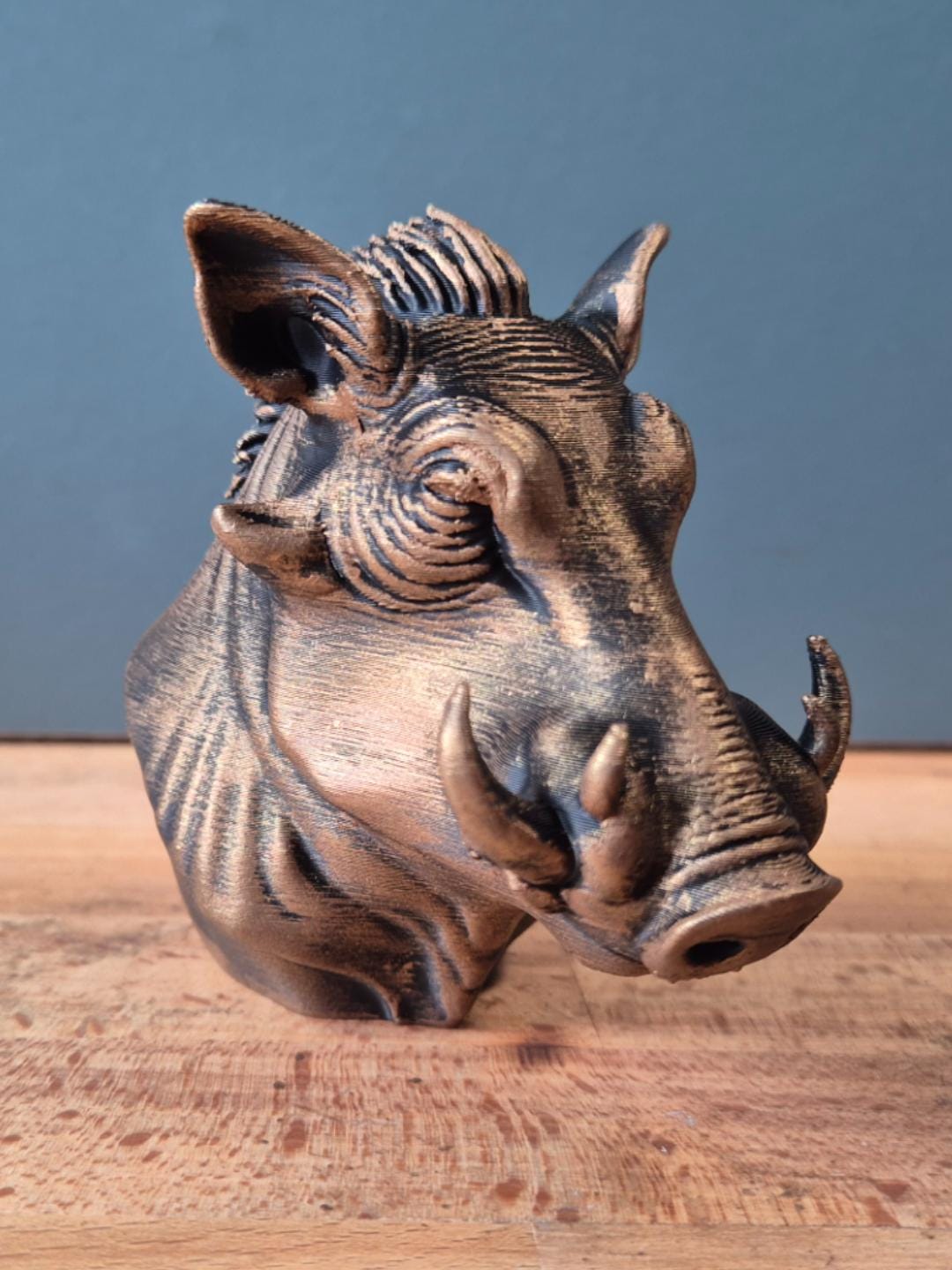 Warzenschwein – detailreiche Tierbüste mit Hauern | 19 Farben & 3 Größen | Made in Germany