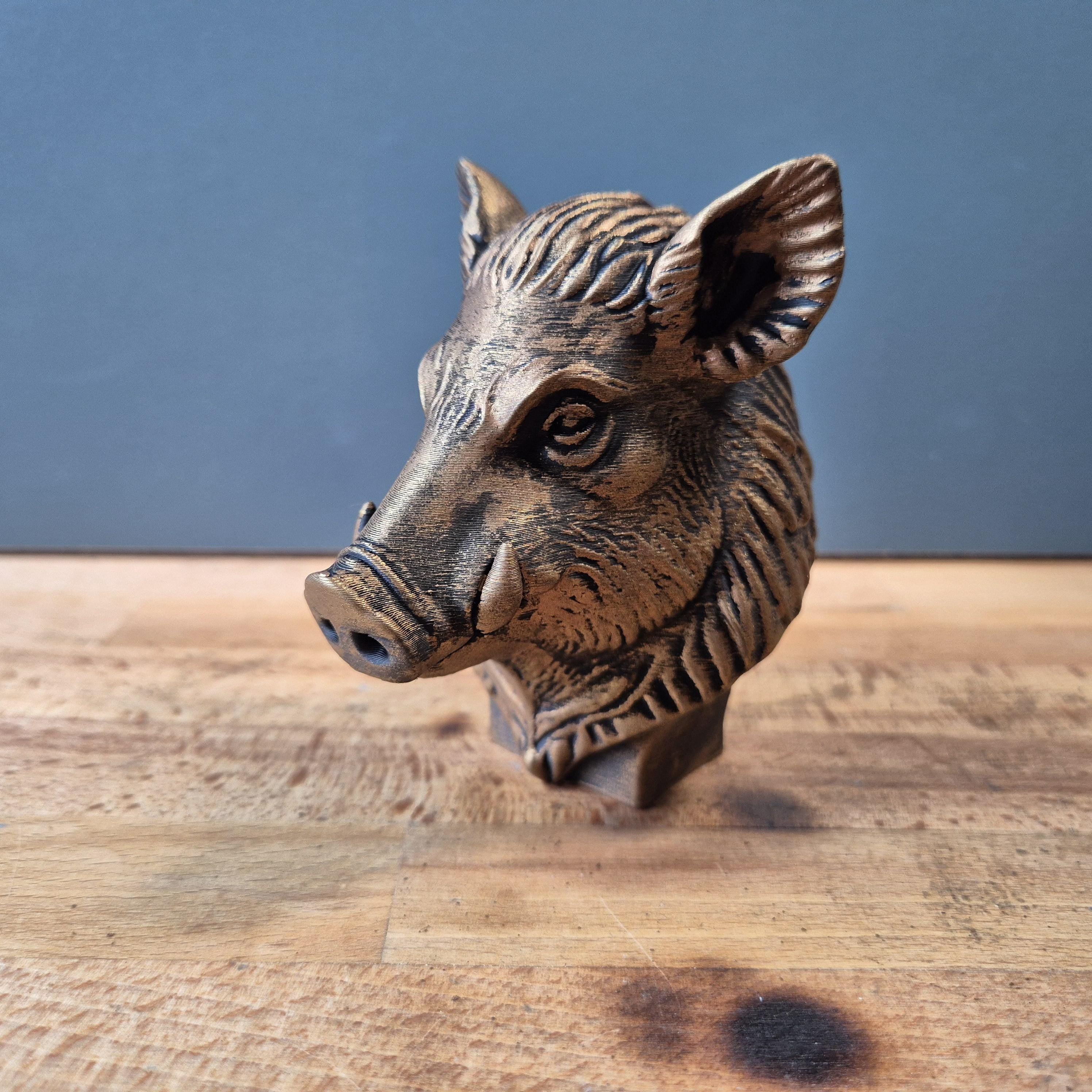 Wildschwein – detailreiche Tierbüste mit Hauern | 19 Farben & 3 Größen | Made in Germany
