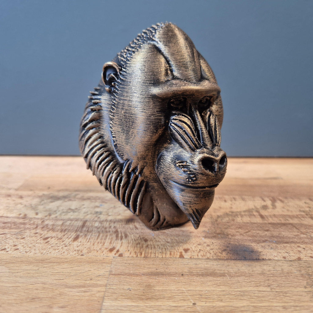 Mandrill – detailreiche Affenbüste mit markantem Gesicht | 19 Farben & 3 Größen | Made in Germany