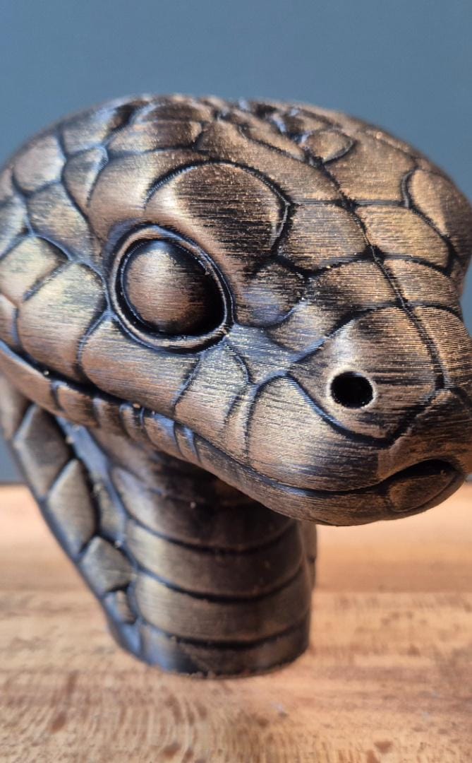 Schlange – detailreiche Reptilienbüste mit Schuppen | 19 Farben & 3 Größen | Made in Germany