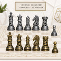 Voronoi-Schachfigurenset – komplettes 32-teiliges, 3D-gedrucktes PLA-Schachset | Geschenk für Schachfans | Sammlerstück | Made in Germany FehnFactory