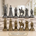 Südstaaten-Schachfigurenset – Amerikanischer Bürgerkrieg – komplettes 32-teiliges, 3D-gedrucktes PLA-Schachset | Made in Germany FehnFactory