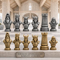 Nordische-Mythologie-Schachfigurenset – komplettes 32-teiliges, 3D-gedrucktes PLA-Schachset | Geschenk für Schachfans | Made in Germany FehnFactory