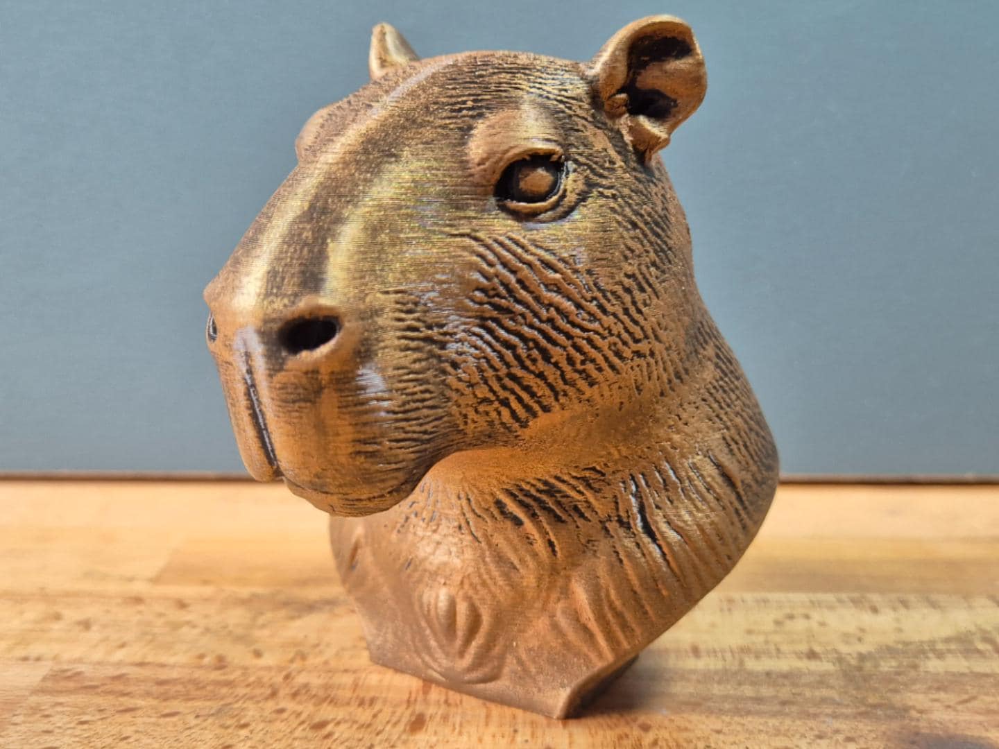 Capybara – detailreiche Wasserschwein-Büste mit ruhigem Blick und feinem Fellrelief | 19 Farben & 3 Größen | Made in Germany