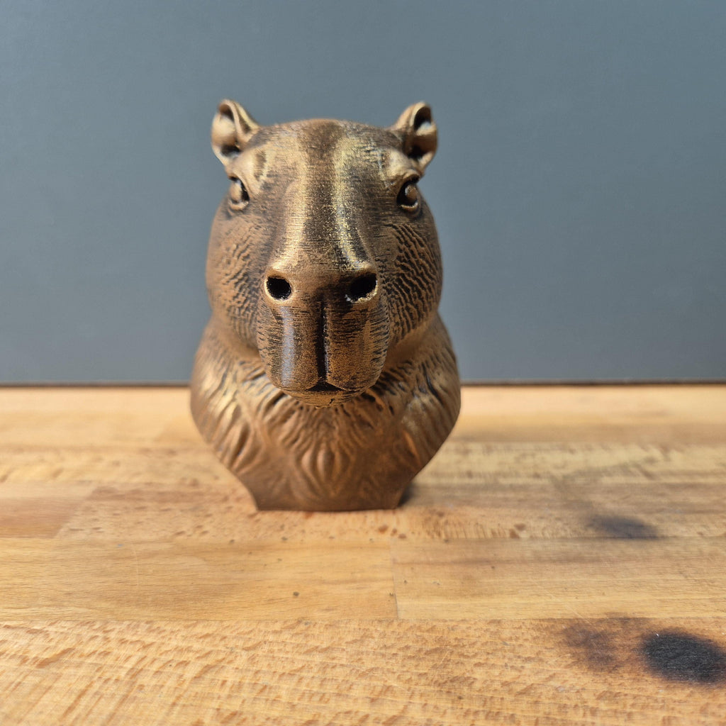 Capybara – detailreiche Wasserschwein-Büste mit ruhigem Blick und feinem Fellrelief | 19 Farben & 3 Größen | Made in Germany
