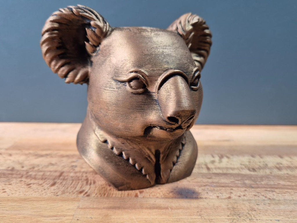 Koala – detailreiche Tierbüste mit großen runden Ohren und markanter Nase | 19 Farben & 3 Größen | Made in Germany
