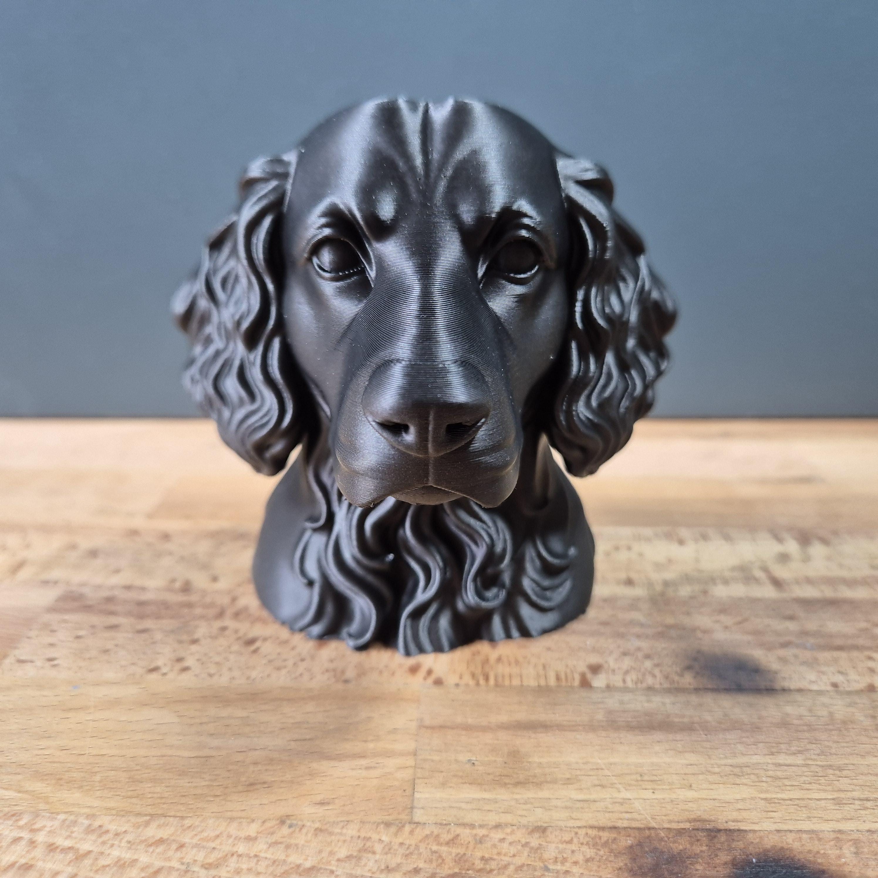 Boykin Spaniel – detailreiche Hundebüste mit langen Wellenohren | 19 Farben & 3 Größen | Made in Germany