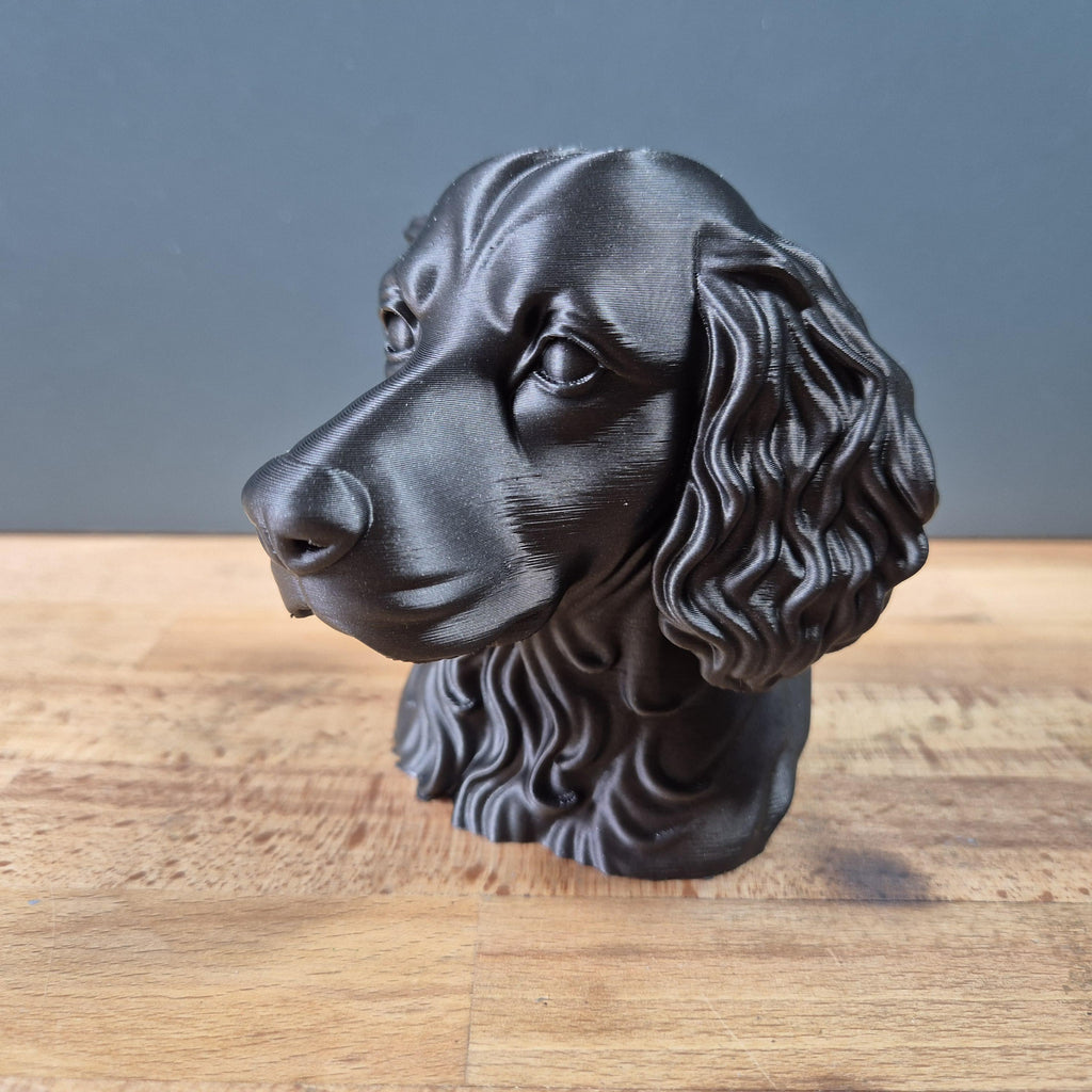 Boykin Spaniel – detailreiche Hundebüste mit langen Wellenohren | 19 Farben & 3 Größen | Made in Germany