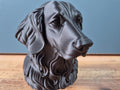Flat-Coated Retriever – detailreiche Hundebüste mit langem Fell | 19 Farben & 3 Größen | Made in Germany