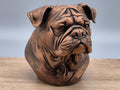 Australische Bulldogge – detailreiche Hundebüste mit markanter Faltenstruktur | 19 Farben & 3 Größen | Made in Germany