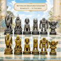 Mythische-Kreaturen-Schachfigurenset – komplettes 32-teiliges, 3D-gedrucktes PLA-Schachset | Geschenk für Schachfans | Made in Germany