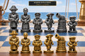 Marine-Schachfigurenset – komplettes 32-teiliges, 3D-gedrucktes PLA-Schachset | Geschenk für Schachfans | Sammlerstück | Made in Germany