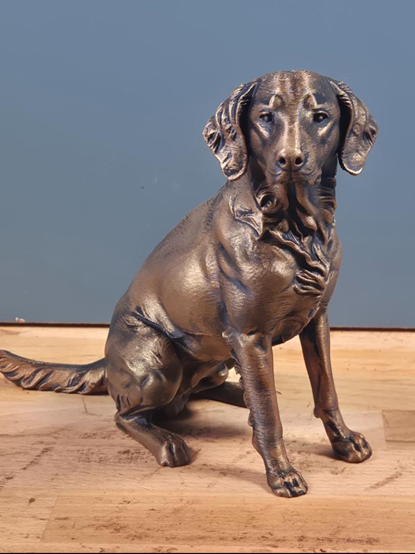 Heidewachtel – detailreiche sitzende Hundefigur | Kleiner Münsterländer | 19 Farben & 3 Größen | Made in Germany