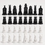 Hunde-gegen-Katzen-Schachfigurenset – komplettes 32-teiliges, 3D-gedrucktes PLA-Schachset | Geschenk für Schachfans | Made in Germany