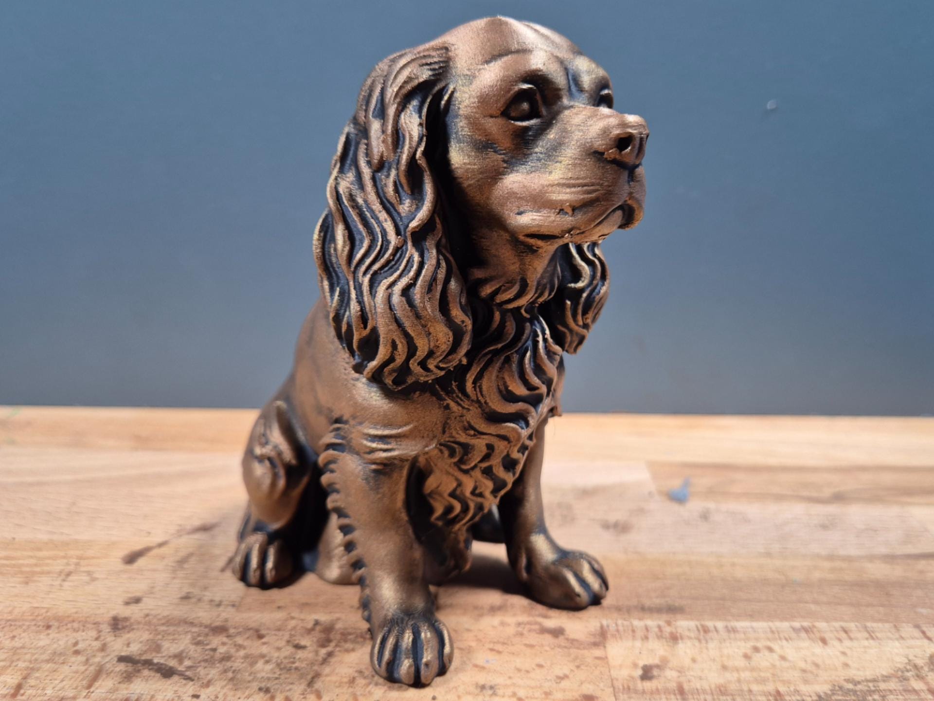 Cavalier King Charles Spaniel – elegante sitzende Hundefigur mit Wellenohren | 19 Farben & 3 Größen | Made in Germany