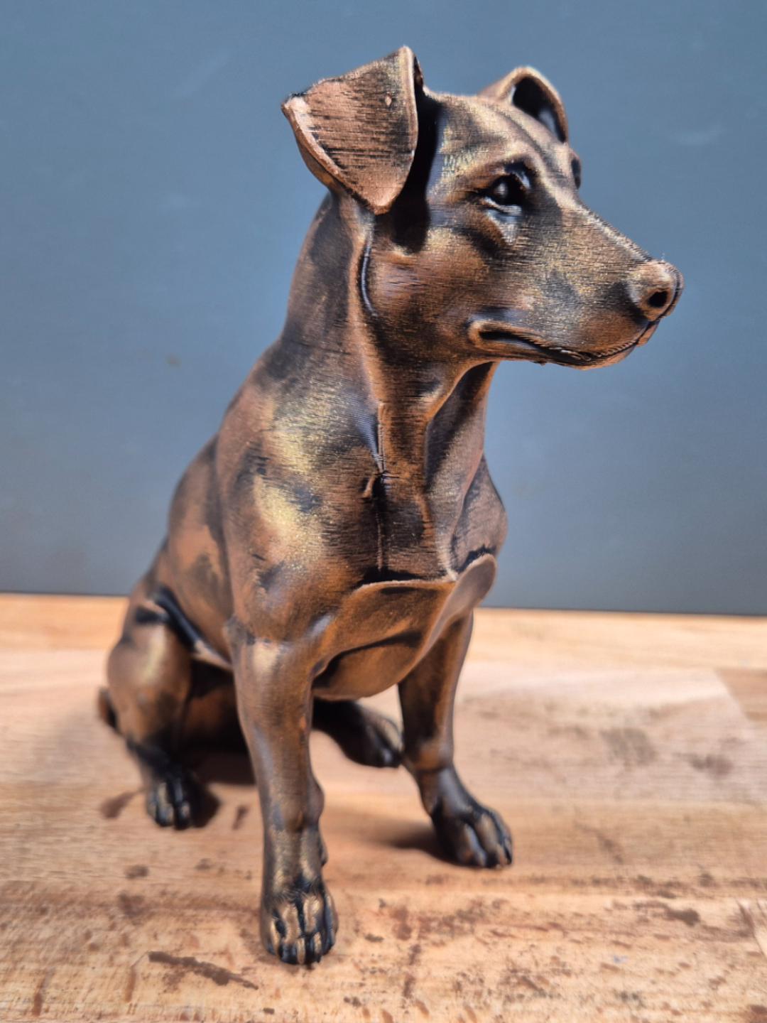 Jack Russell Terrier – sitzende Hundefigur | Mr.-Jay-Design | 19 Farben & 3 Größen | Made in Germany