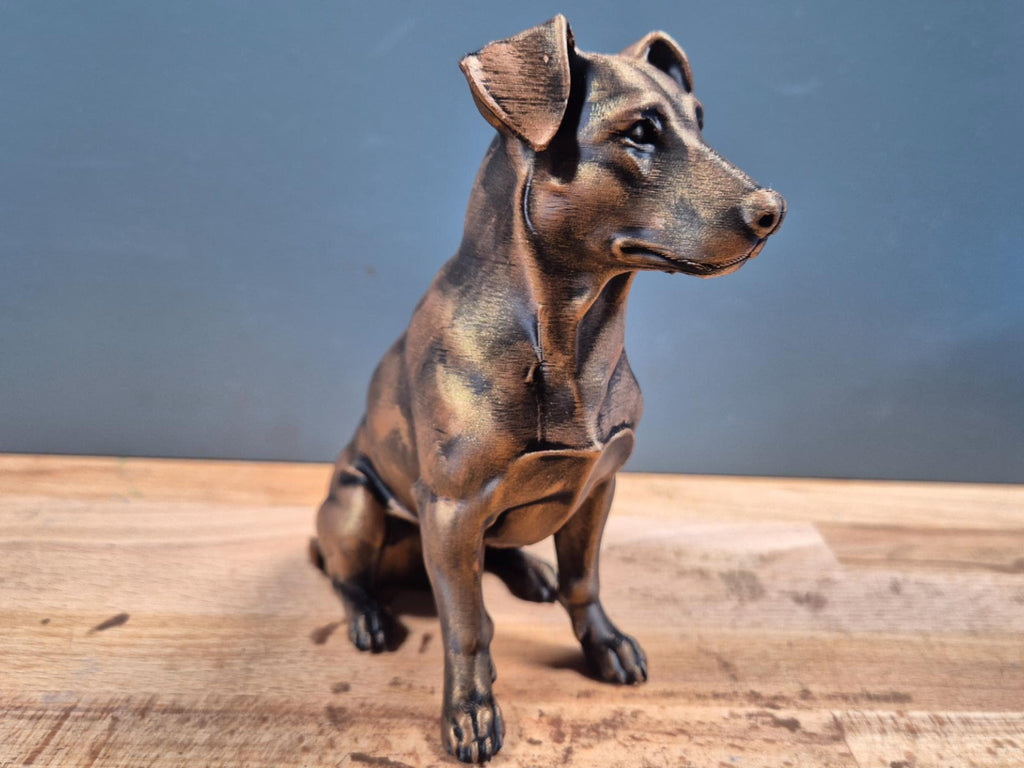 Jack Russell Terrier – sitzende Hundefigur | Mr.-Jay-Design | 19 Farben & 3 Größen | Made in Germany