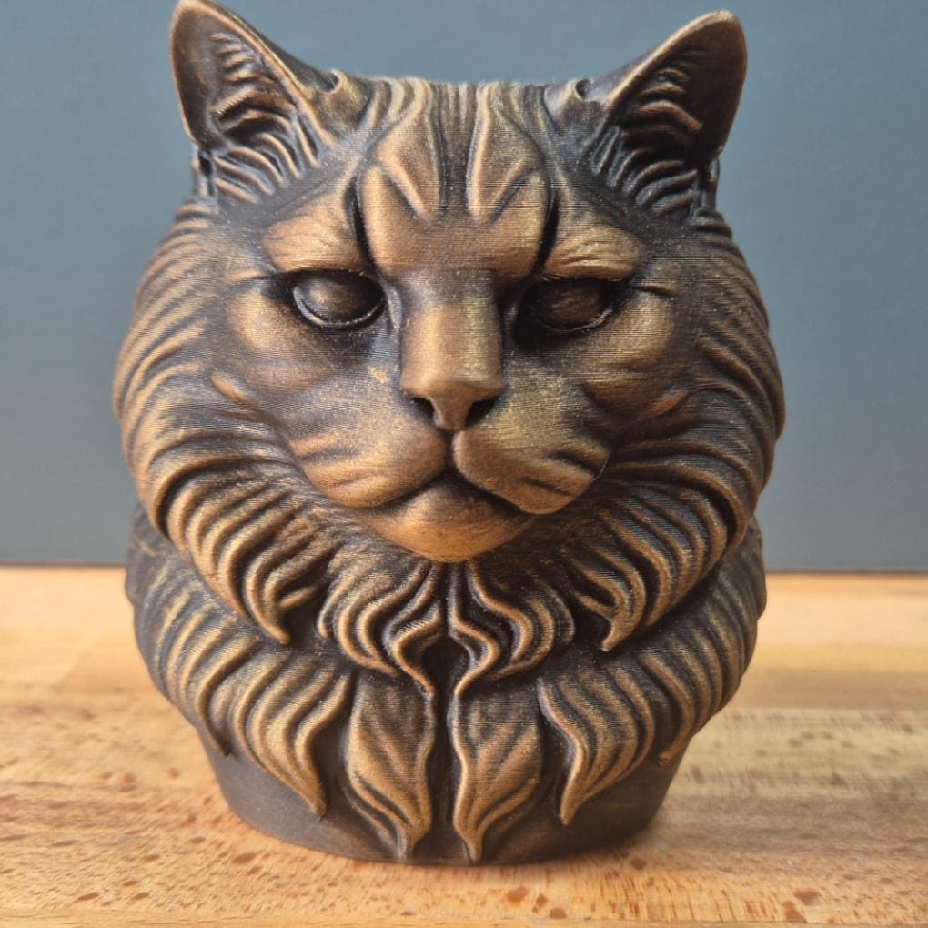 Sibirische Katze – kompakte Katzenbüste mit üppiger Halskrause | 19 Farben & 3 Größen | Made in Germany