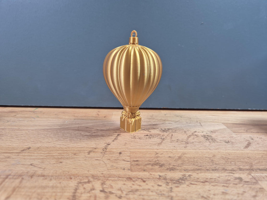 Heißluftballon-Weihnachtsanhänger mit Ringstreifen | 19 Farben & 3 Größen | Made in Germany