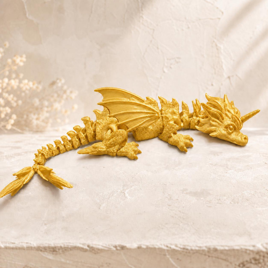 Flexi-Einhorn-Drache – bewegliche Fantasyfigur | 5 Größen & 7 Farben | Made in Germany FehnFactory