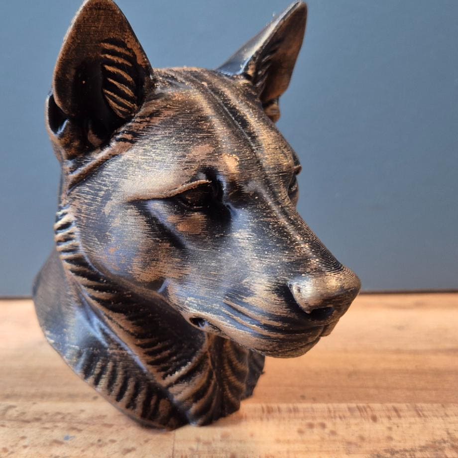Dingo-Büste – realistischer australischer Wildhund | Hundefigur | 19 Farben & 3 Größen