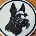 Scottish-Terrier-Untersetzer im 4er-Set – ca. 10 cm | Made in Germany
