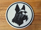 Scottish-Terrier-Untersetzer im 4er-Set – ca. 10 cm | Made in Germany