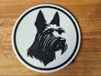 Scottish-Terrier-Untersetzer im 4er-Set – ca. 10 cm | Made in Germany