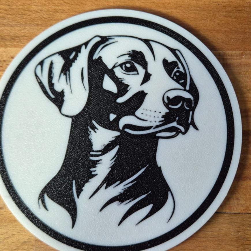 Rhodesian-Ridgeback-Untersetzer im 4er-Set – ca. 10 cm | Made in Germany