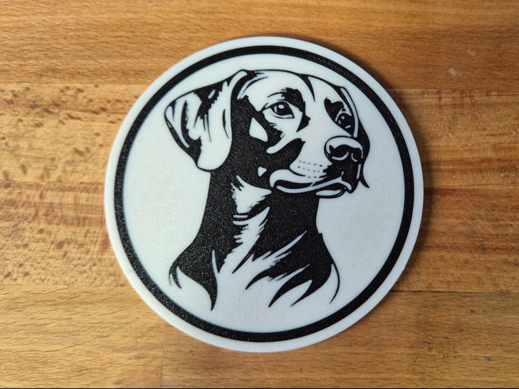 Rhodesian-Ridgeback-Untersetzer im 4er-Set – ca. 10 cm | Made in Germany