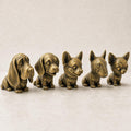 Wackelkopf-Welpen-Set – Basset Hound, Beagle, Chihuahua, Bullterrier & Corgi | 5 Größen, 7 Farben FehnFactory