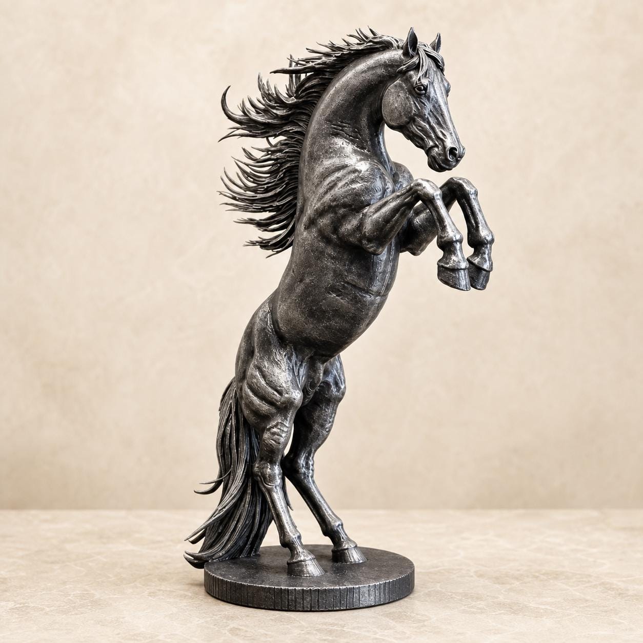 Hengstgeist – majestätische aufbäumende Pferdeskulptur | Reitsport- & Pferde-Deko | 5 Größen, 7 Farben | Made in Germany FehnFactory