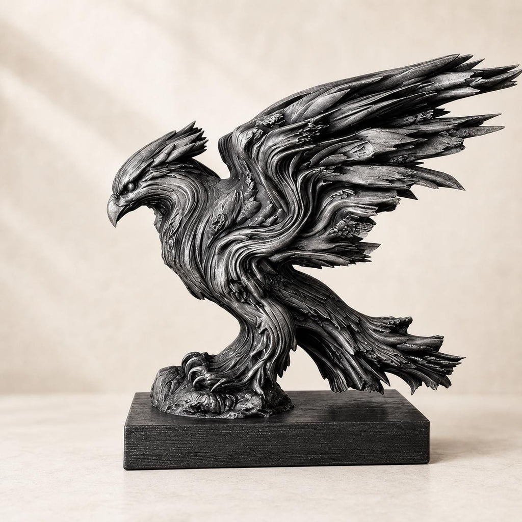 Sturmflügel-Adler – dynamische Fantasy-Adlerskulptur | Greifvogel-Deko | 5 Größen, 7 Farben | Made in Germany FehnFactory