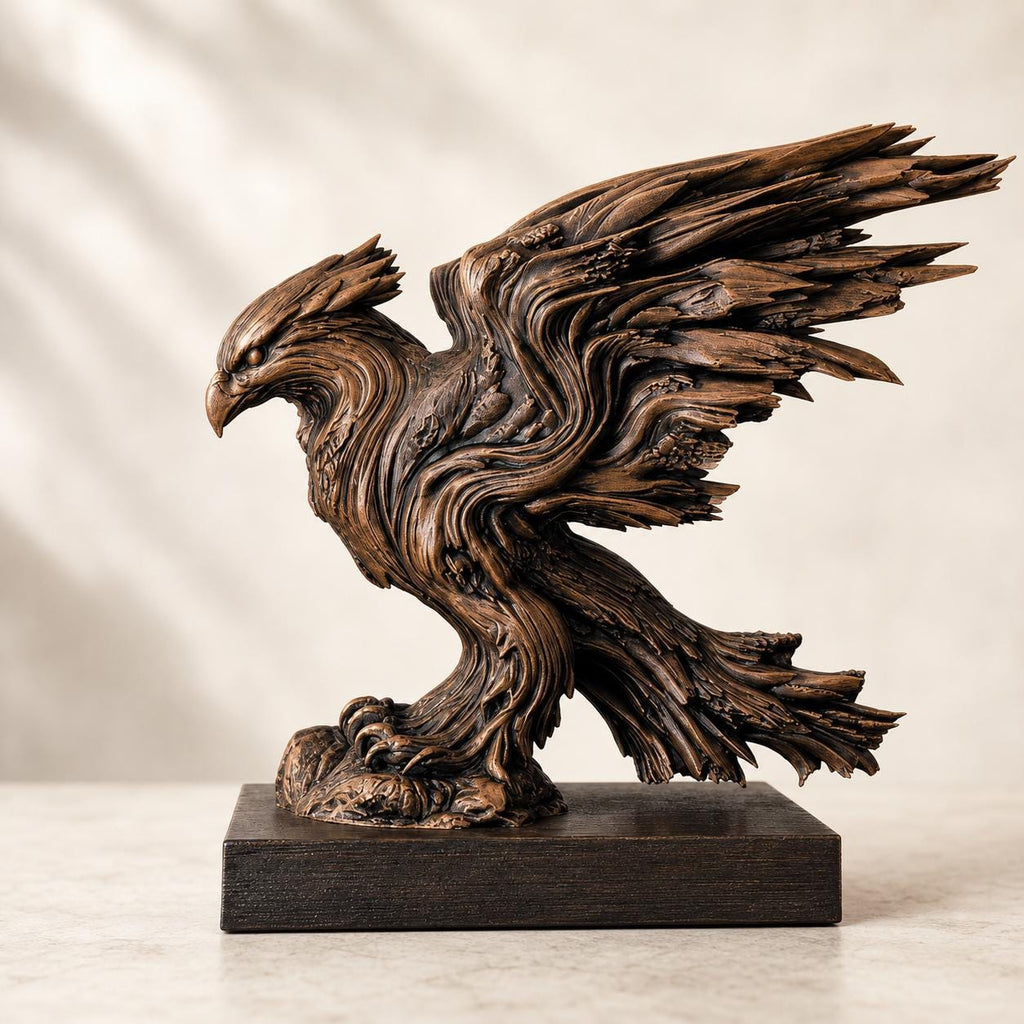 Sturmflügel-Adler – dynamische Fantasy-Adlerskulptur | Greifvogel-Deko | 5 Größen, 7 Farben | Made in Germany FehnFactory