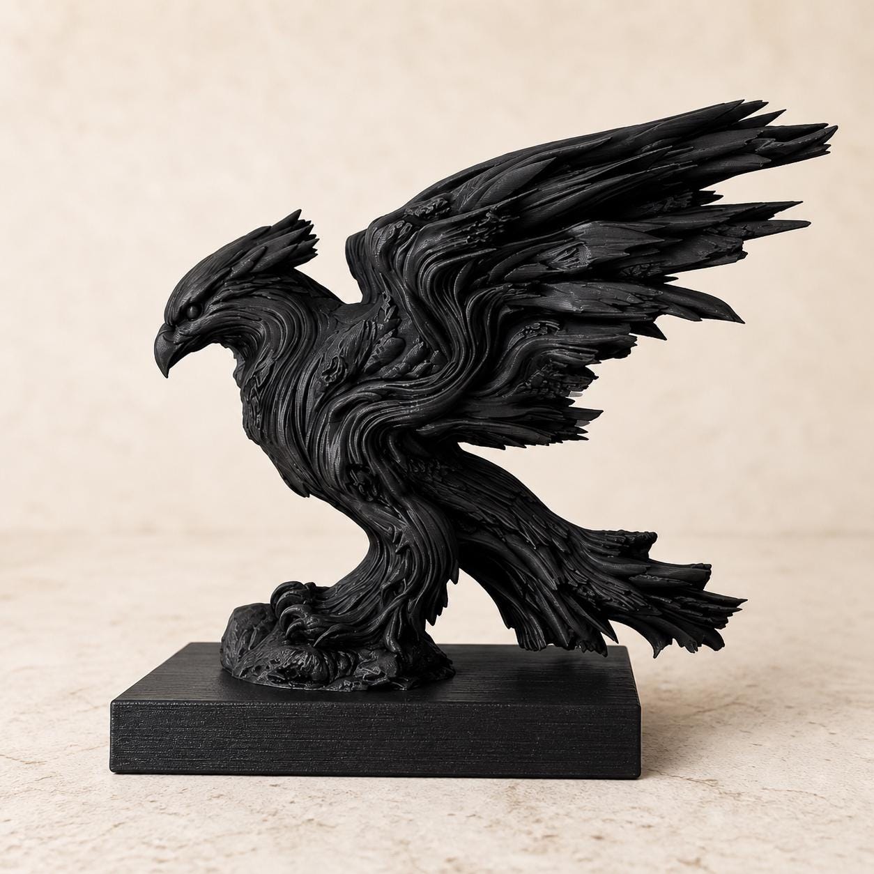 Sturmflügel-Adler – dynamische Fantasy-Adlerskulptur | Greifvogel-Deko | 5 Größen, 7 Farben | Made in Germany FehnFactory