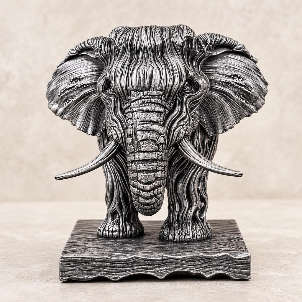 Elefantengeist – Ganzkörper-Skulptur im Holzschnitzstil | Elefanten-Deko | 5 Größen, 7 Farben | Made in Germany FehnFactory