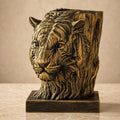 Waldhüter-Tiger – Tigerskulptur im Holzschnitzstil | Tiger-Deko | 5 Größen, 7 Farben | 3D-Druck Made in Germany FehnFactory