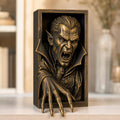 Vampirfürst – gotische Vampir-Buchnische | Dracula Book Nook fürs Bücherregal | 5 Größen, 7 Farben | Made in Germany FehnFactory
