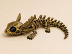 Flexi-Axolotl-Skelett – bewegliche Knochenfigur | 5 Größen, 7 Farben | Made in Germany FehnFactory