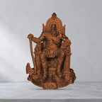 Spartanischer Krieger auf Ornament-Thron – Fantasy-Diorama | 5 Größen & 8 Farben | Sammlerfigur