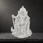 Spartanischer Krieger auf Ornament-Thron – Fantasy-Diorama | 5 Größen & 8 Farben | Sammlerfigur
