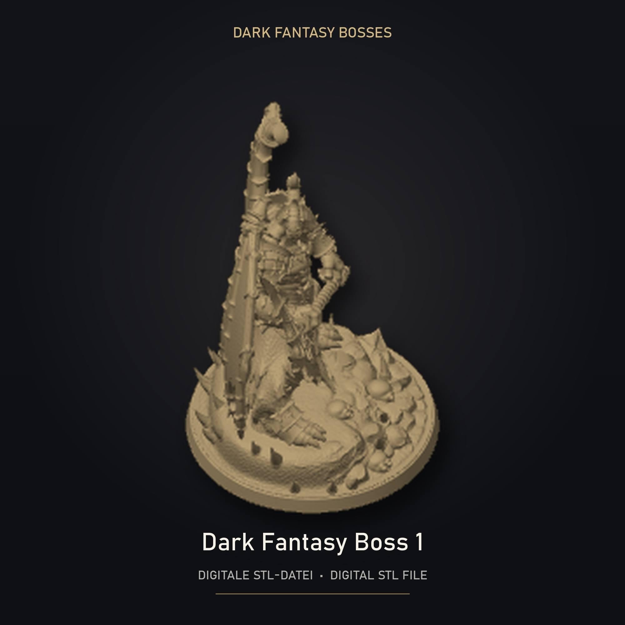 Dark Fantasy Boss 01 STL Datei | Private Lizenz für 3D Druck